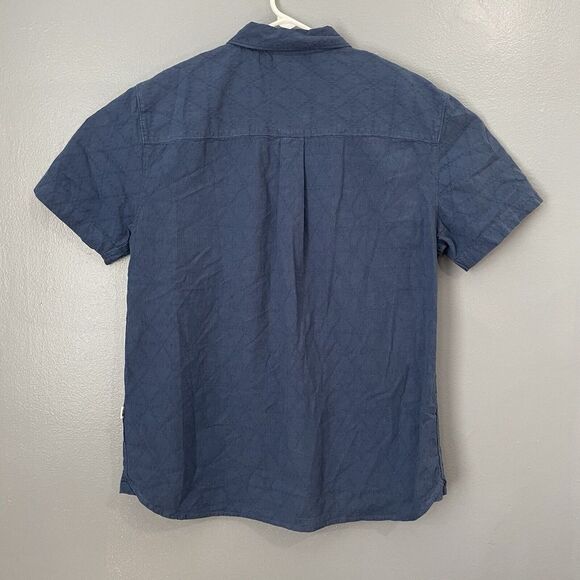 The North Face Shirt Mens Large Blue Lightweight Breathable Hemp Blend Button Up - Picture 8 of 11